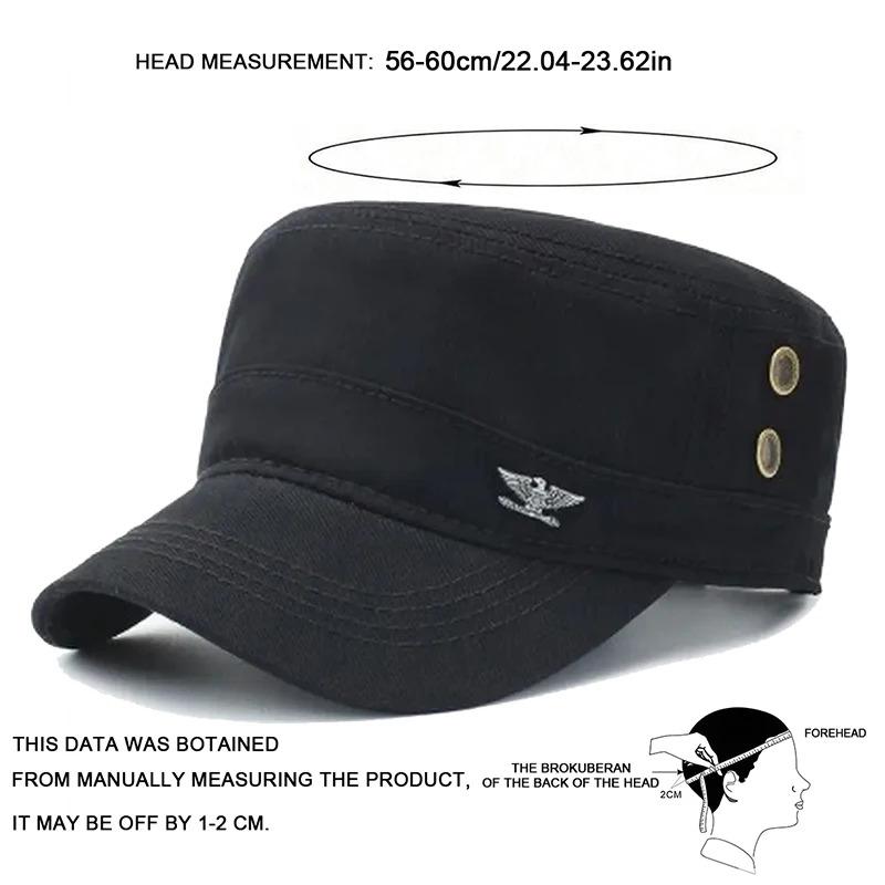 Mens Baseball Cap Military Caps Spring Autumn Tactical Hat Men's Flat Top Cotton Army Cap Sports Leisure Hats