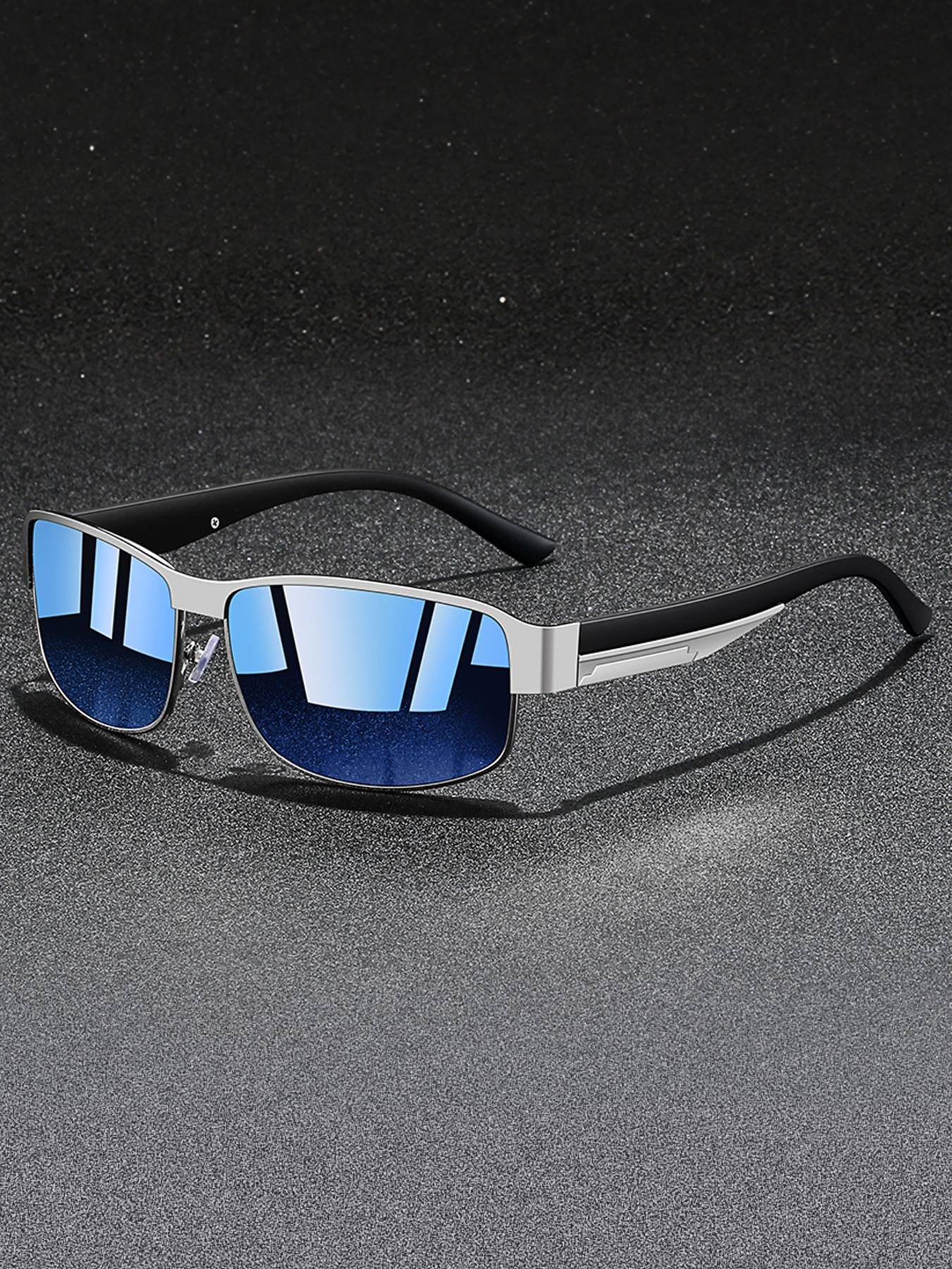 The latest metal frame retro square men's sunglasses come in various colors for personalization. They feature UV400 lenses for outdoor eye protection and spring hinges on temples for long-term comfort.