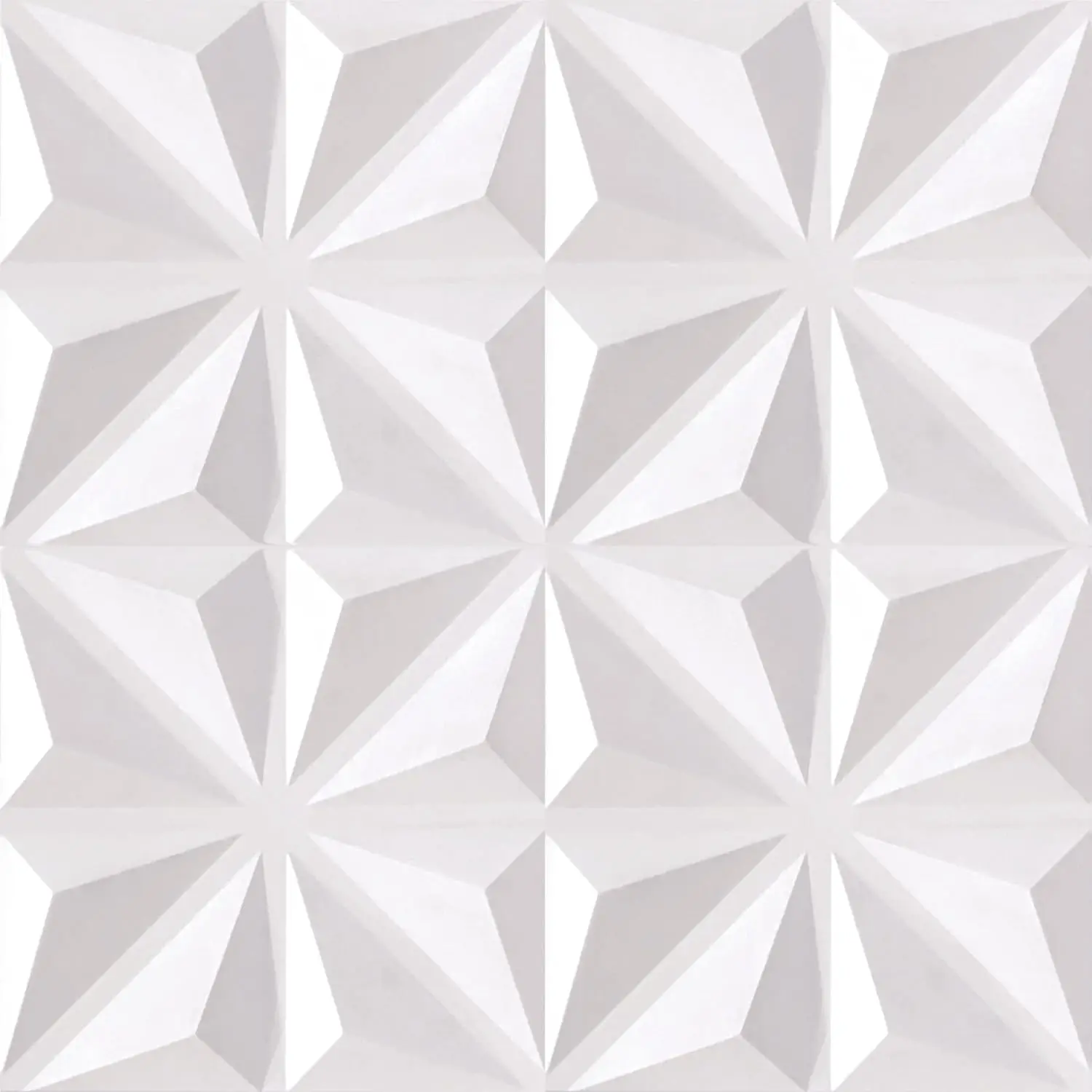 Wall Panels, White Geo, Peel and Stick, 8-Pack | 12 x 12 in panel size; Covers up to 8 sq ft; Peel and StickTextured  wall panels; For kitchens, bedrooms, accent walls