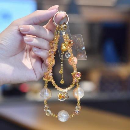 New Chinese-style fortune and peace lock pendant phone chain, niche design with a sense of sophistication, phone lanyard accessory