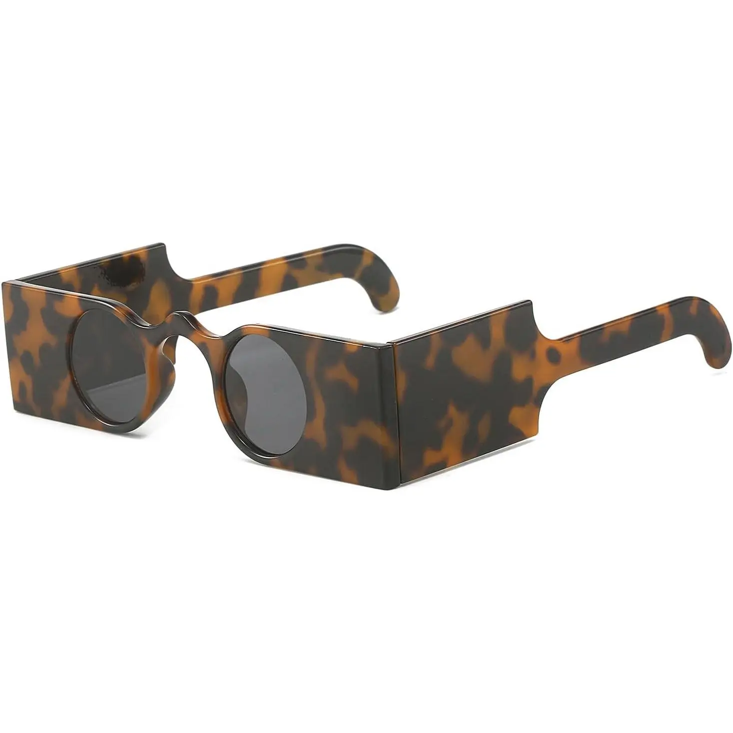 Retro Punk Sunglasses for Men Women Trendy  Side Shield  Small Rectangle  Hop Sun Glasses