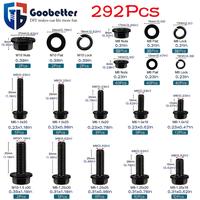 292pcs，Class10.9Alloy Steel，Black Zinc Plated