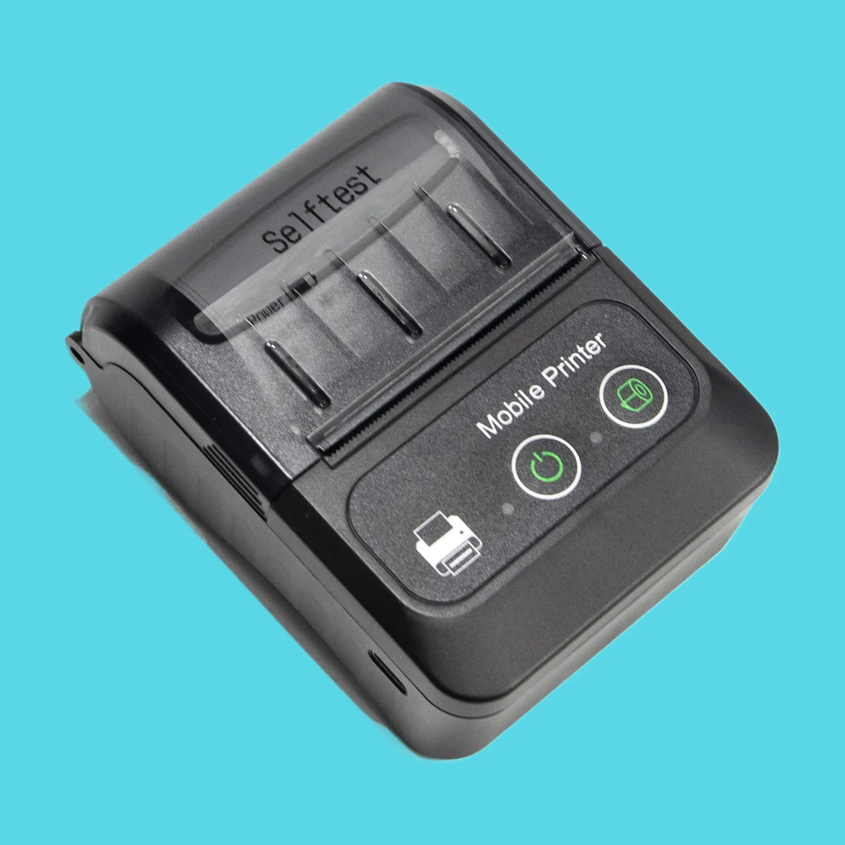 58mm Wireless Handheld Thermal Receipt Printer, Portable Mini Bluetooth Cash Register Ticket Printer with USB Recharge, High-Speed Smudge-Proof for Small Biz Retail Mobile POS