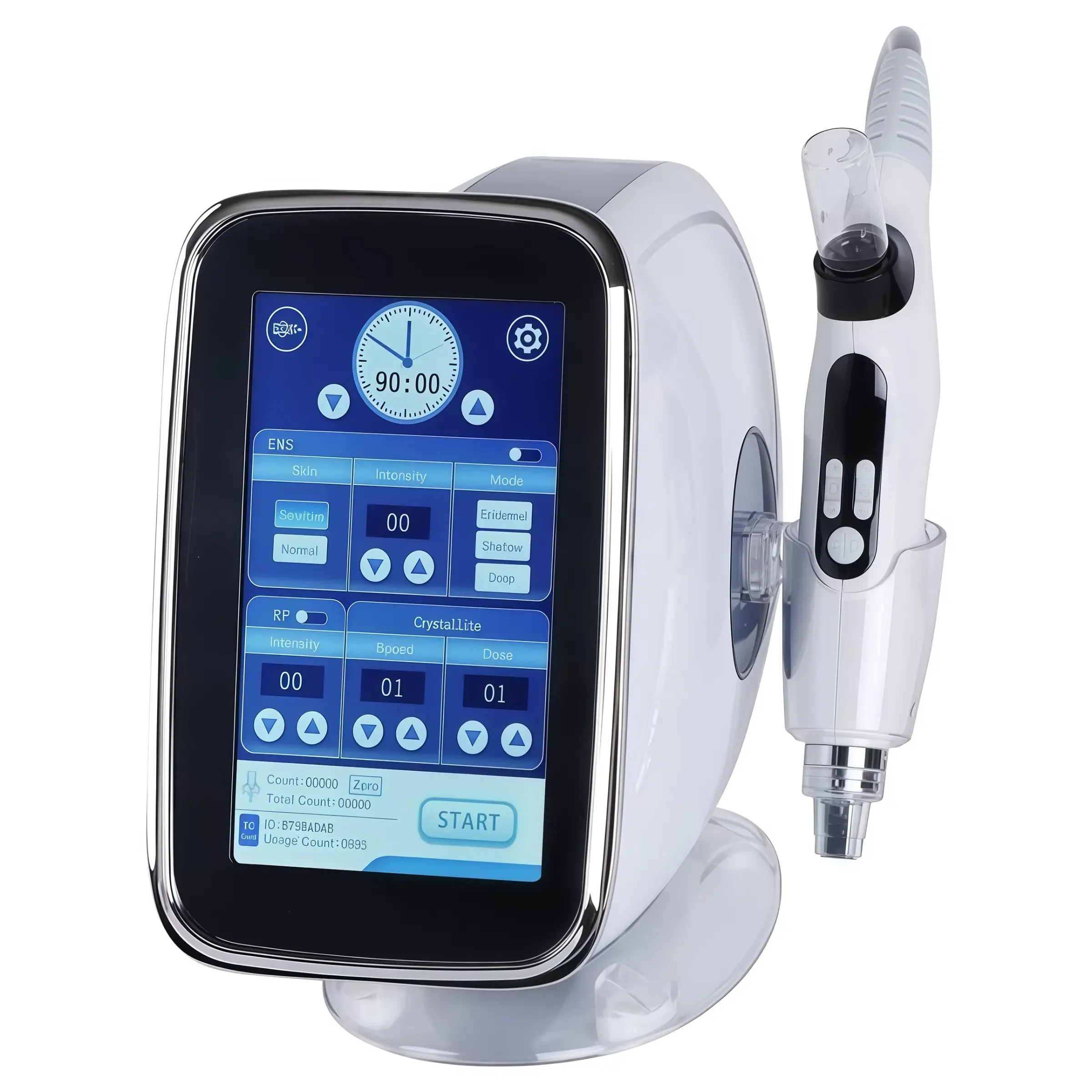 New Us Beauty Salon Facial Care Device, Adjustable Settings Desktop Skincare Equipment, Nanocrystal Importer, Hydrating, Oxygen Bubble Cleaner