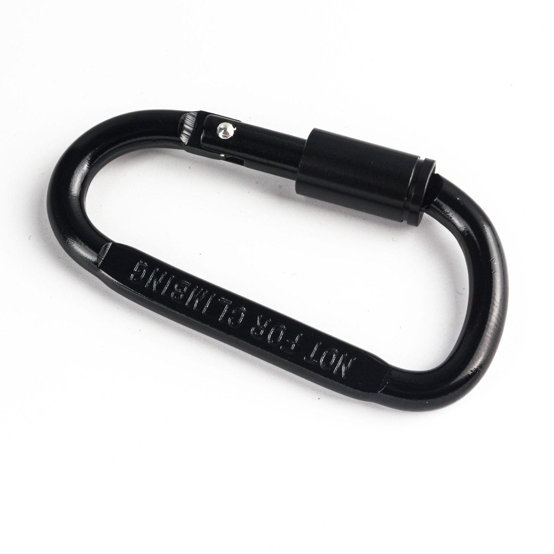 Aluminum alloy carabiner D-shaped quick-release buckle, thickened hanging buckle, D-shaped carabiner quick-release buckle