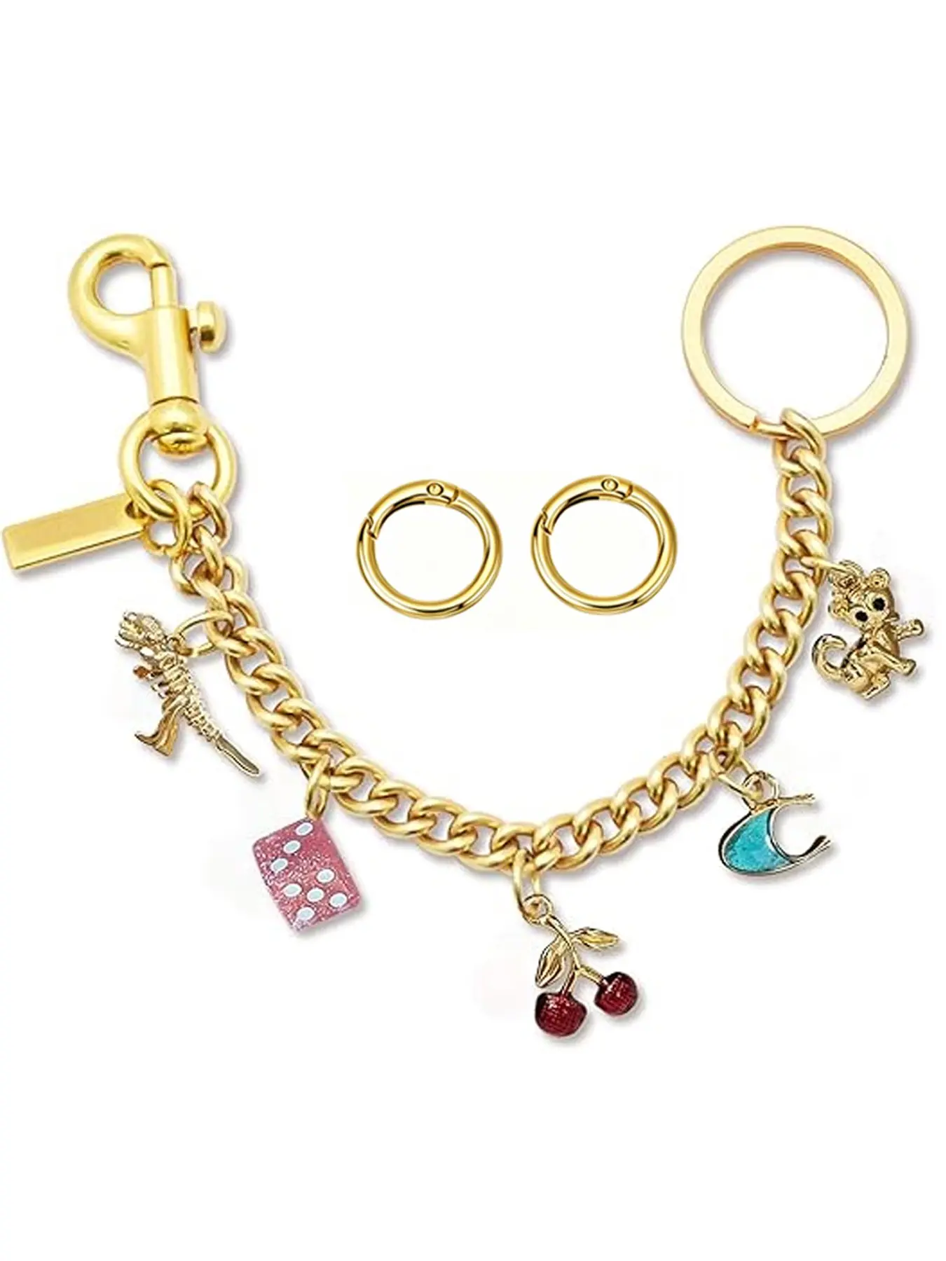 Bag Charm, Handbag Pendant, Women's Wallet Accessory, Purse Accessories, Cute Style, All over Print, No Choking Hazard Warning, Ideal for Everyday Use