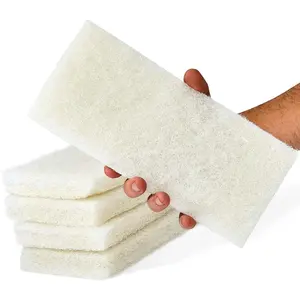 Non-Scratch, Super Long-Lasting Scrubbing Pad 5 pk, 10x4.5in. Reusable Multipurpose Scouring Sponge for Home Surfaces, Pro Grade Multi-Surface Scrubber Pads for Light-Duty Indoor Cleaning