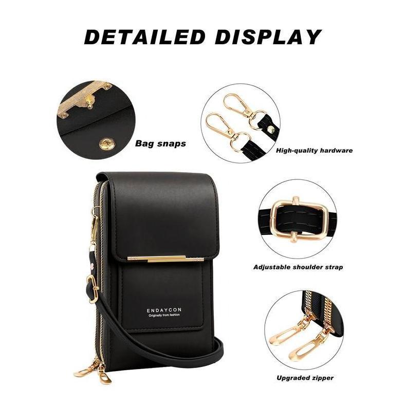 2026 Trendy Minimalist Elegant Women's Touchscreen Crossbody Phone Wallet - Multi-Card Slots & Coin Pouch | Adjustable Strap Water-Resistant | Shopping/Travel Multiple Colors Must-Have 2026 Trendy Minimalist Elegant Women's Touchscreen Crossbody Phone Wallet - Multi-Card Slots & Coin Pouch | Adjustable Strap Water-Resistant | Shopping/Travel Multiple Colors Must-Have