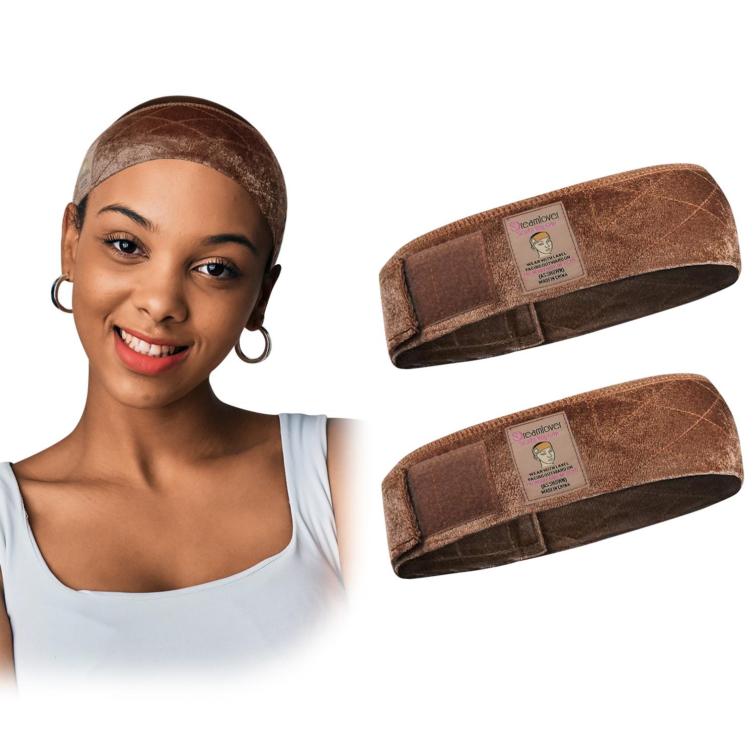 Summervibes Dreamlover Brown Black Wig Grip Band 2pcs for Women Adjustable Headband for Keeping Wigs in Place Non Slip Comfortable Breathable Hair Styling Tool Summervibes Dreamlover Brown Black Wig Grip Band 2pcs for Women Adjustable Headband for Keeping Wigs in Place Non Slip Comfortable Breathable Hair Styling Tool