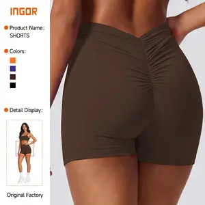 Scrunch Butt Yoga Shorts, Buttery Soft, Squat-Proof, 4-Way Stretch Compression Gym Shorts for Women