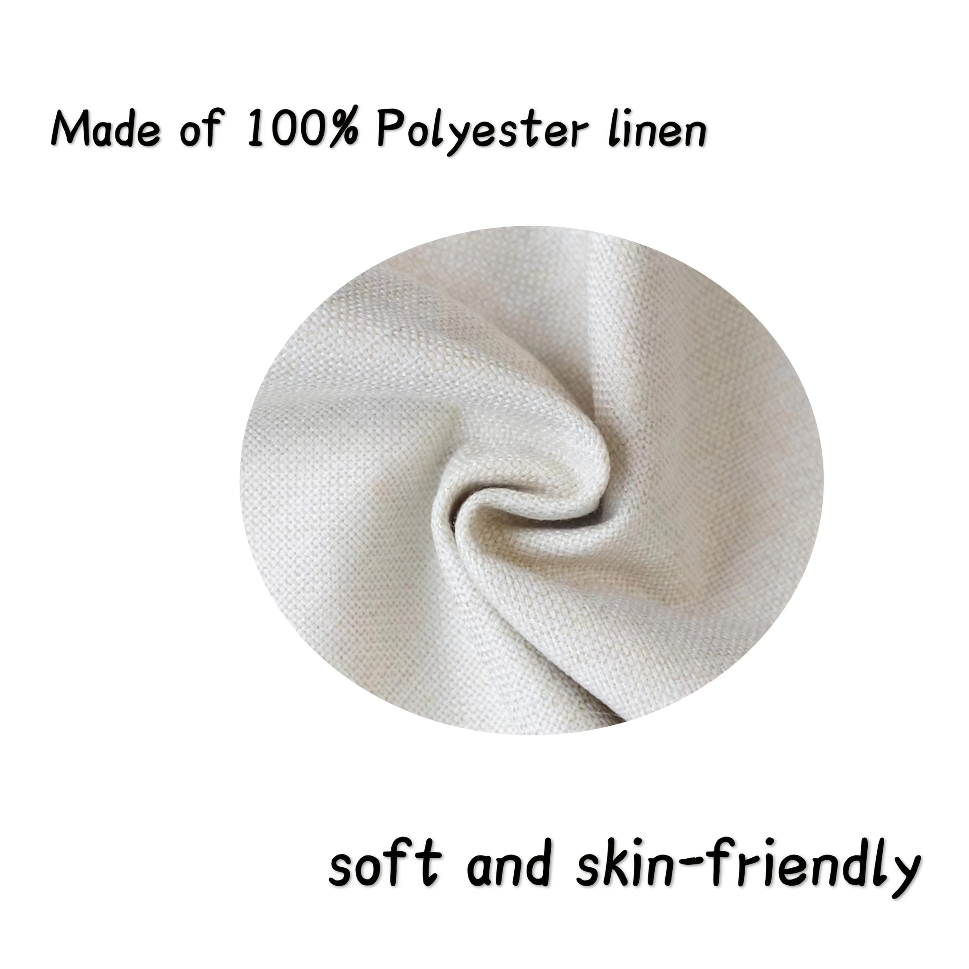 Floral Linen Table Runner - 100% Woven Linen, Flower Pattern, Rectangle, Available in Multiple Sizes for Dining Room, Spring Summer Easter Table Decor