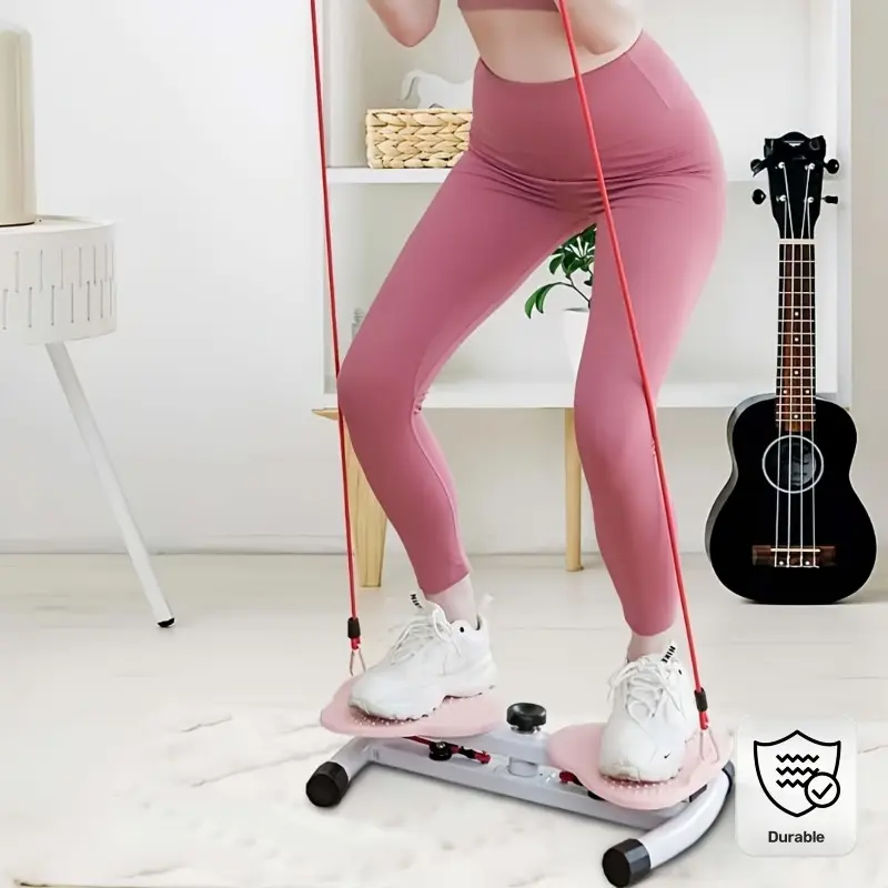 21 Waist Twister - ABS Core Strength Training Equipment for Home, Office, Outdoor Fitness, Black and Red, Home Fitness Equipment | Portable Fitness Equipment | Durable Exercise Equipment, Waist Trainer, Exercise Machine