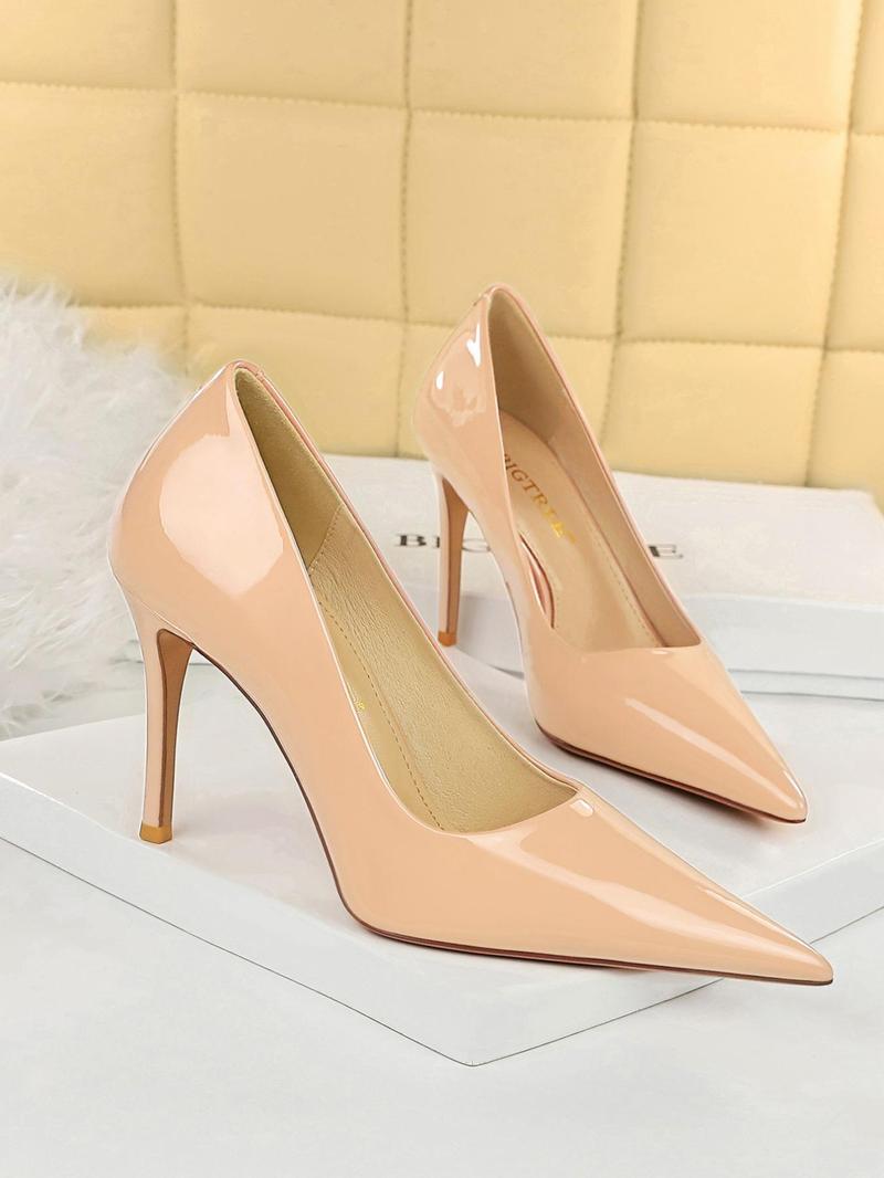 Valentine's Day Women's Fashionable Solid Color Stiletto Heels, Elegant Pointed Toe High Heels for Party, Daily Clothing Decor for Women & Girls
