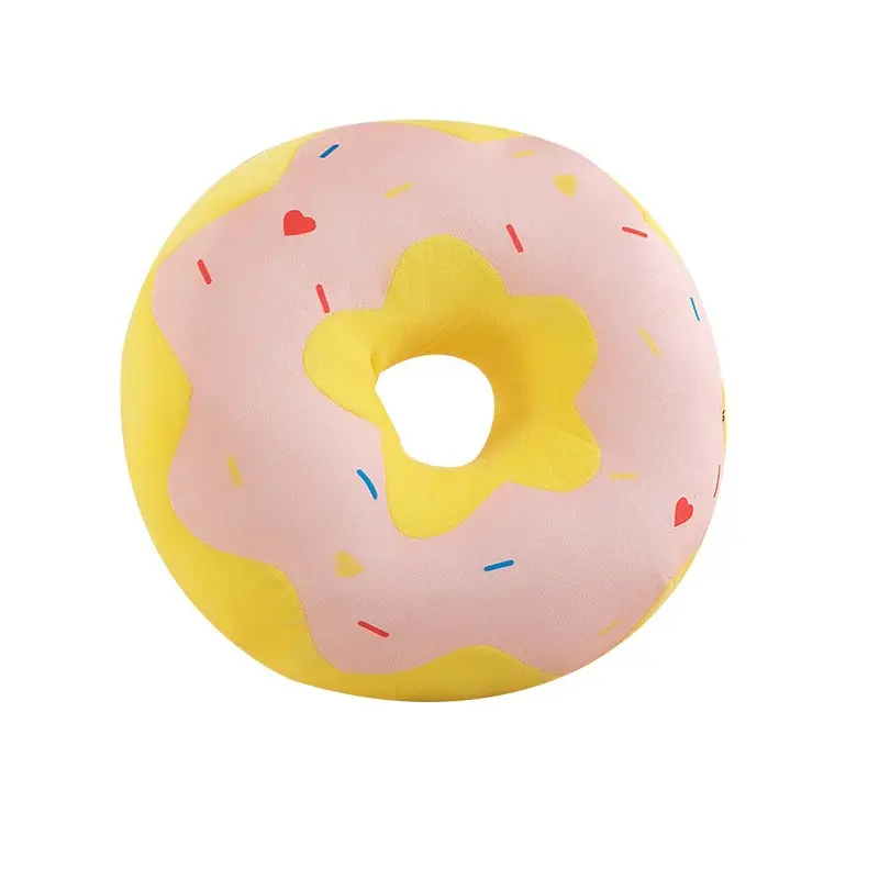 New Donut Seat Cushion for Girls, Plush Pillow Toy, Room Decor, Bed Headrest Cushion, Cozy Sitting Pad, Perfect for Sleeping and Relaxing