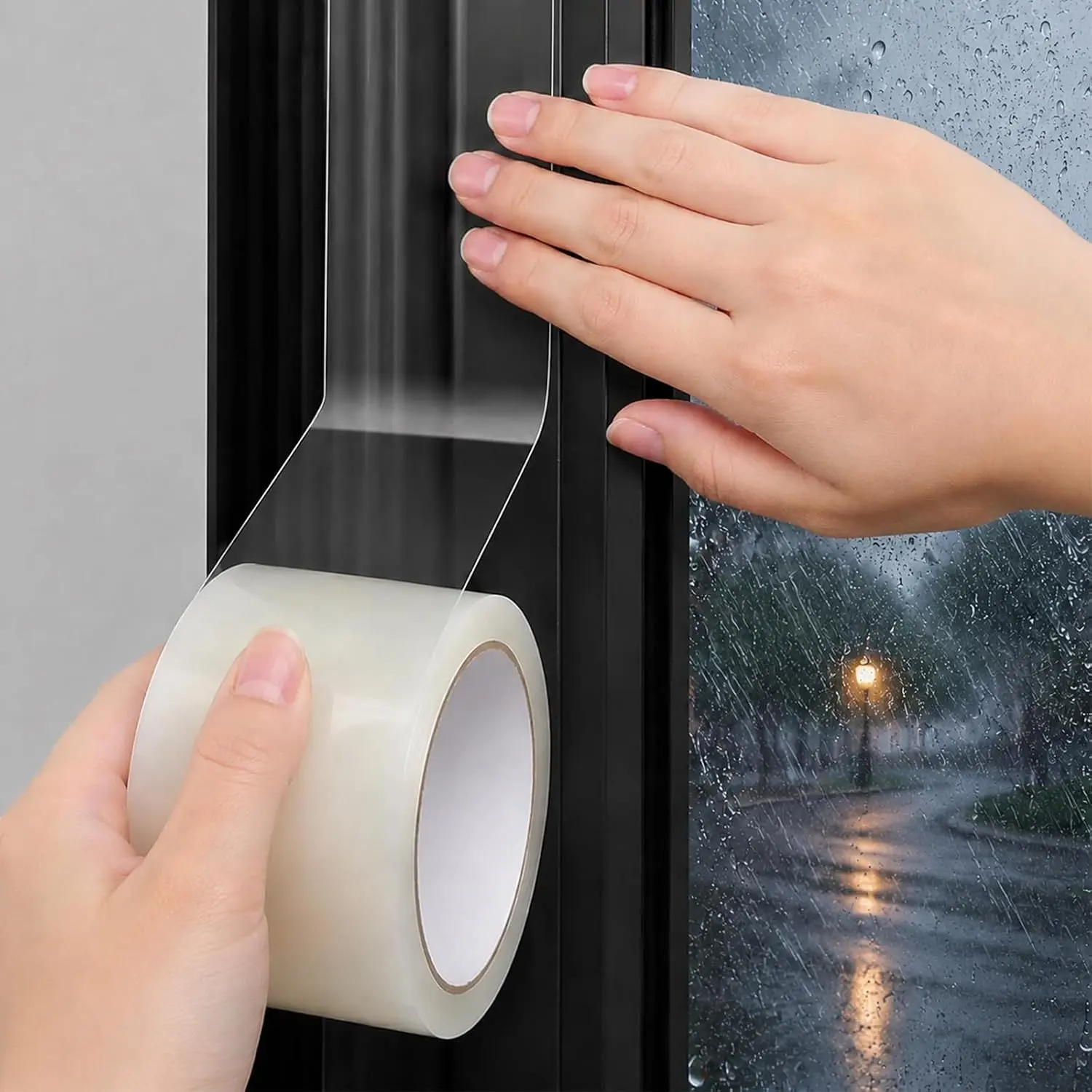 65.5FT Window Sealing Tape, 3 Inch AC Window Insulation Seal, Weather Stripping Draft Blocker Tape for Doors, Windows & Air Conditioner Gaps, Energy Saving Home Seal