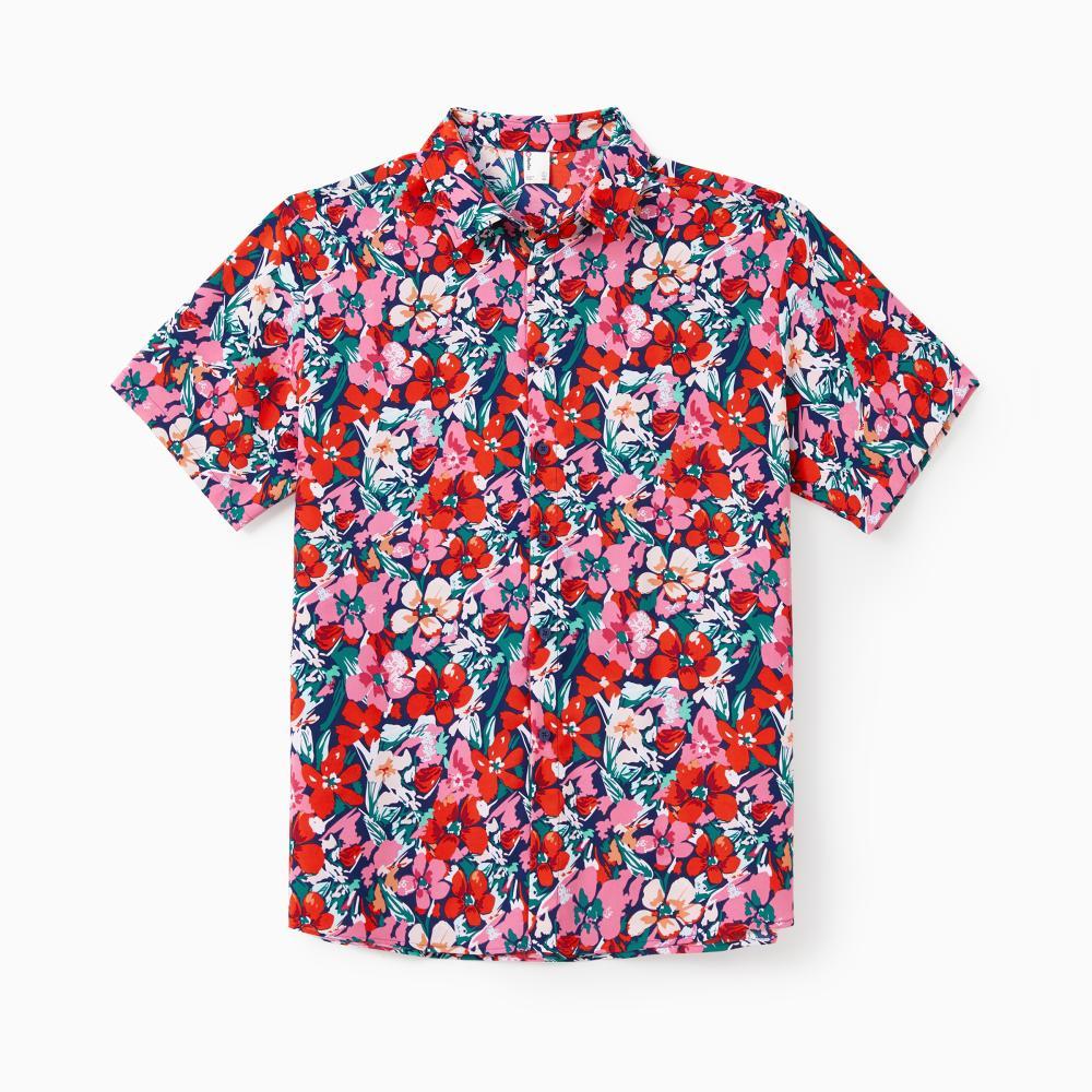 PatPat Family Matching Floral Print Short-sleeve Shirt or Off Shoulder Smocking Dresses Set Spingtok PatPat Family Matching Floral Print Short-sleeve Shirt or Off Shoulder Smocking Dresses Set Spingtok