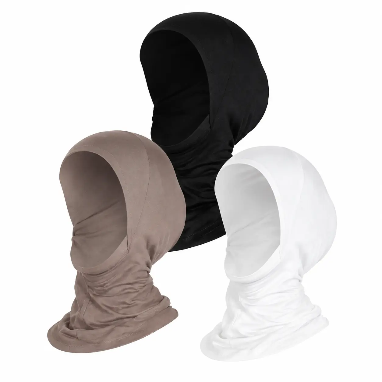 Women's Lightweight Solid Color Instant Hijab in Soft Breathable Fabric for Everyday Modest Wear – Easy Wrap Design, Comfort-Focused Daily Accessory for Teens and Adults
