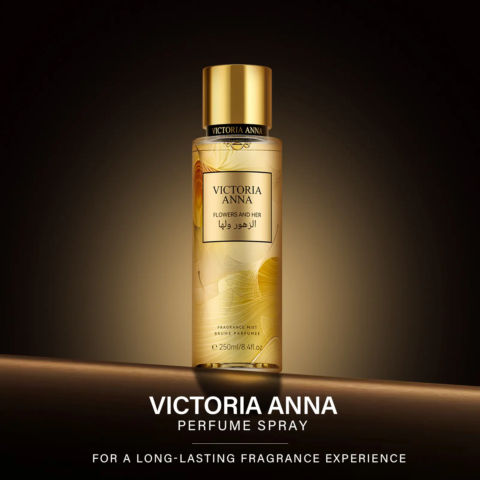 Victoria Anna Flowers & Her Women's Natural Organic Hair & Body Fragrance Mist Spray Bottle - 8.4 fl oz, Long-Lasting Beauty & Personal Care Product