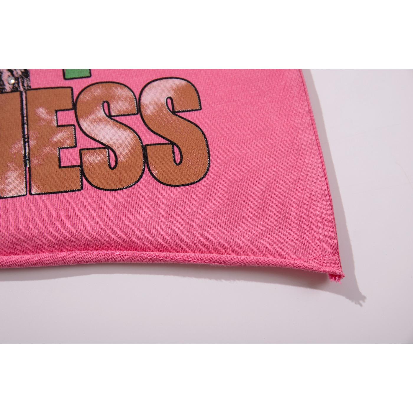 MAJESTIK New American High-Street Streetwear, Vintage Washed Distressed Frayed Edges, Heavy Rhinestone Inlay, Jesus & Virgin Mary Graphic Print, Black Y2K Hip Hop Crew Neck Short Sleeve Cotton T-Shirt Tops