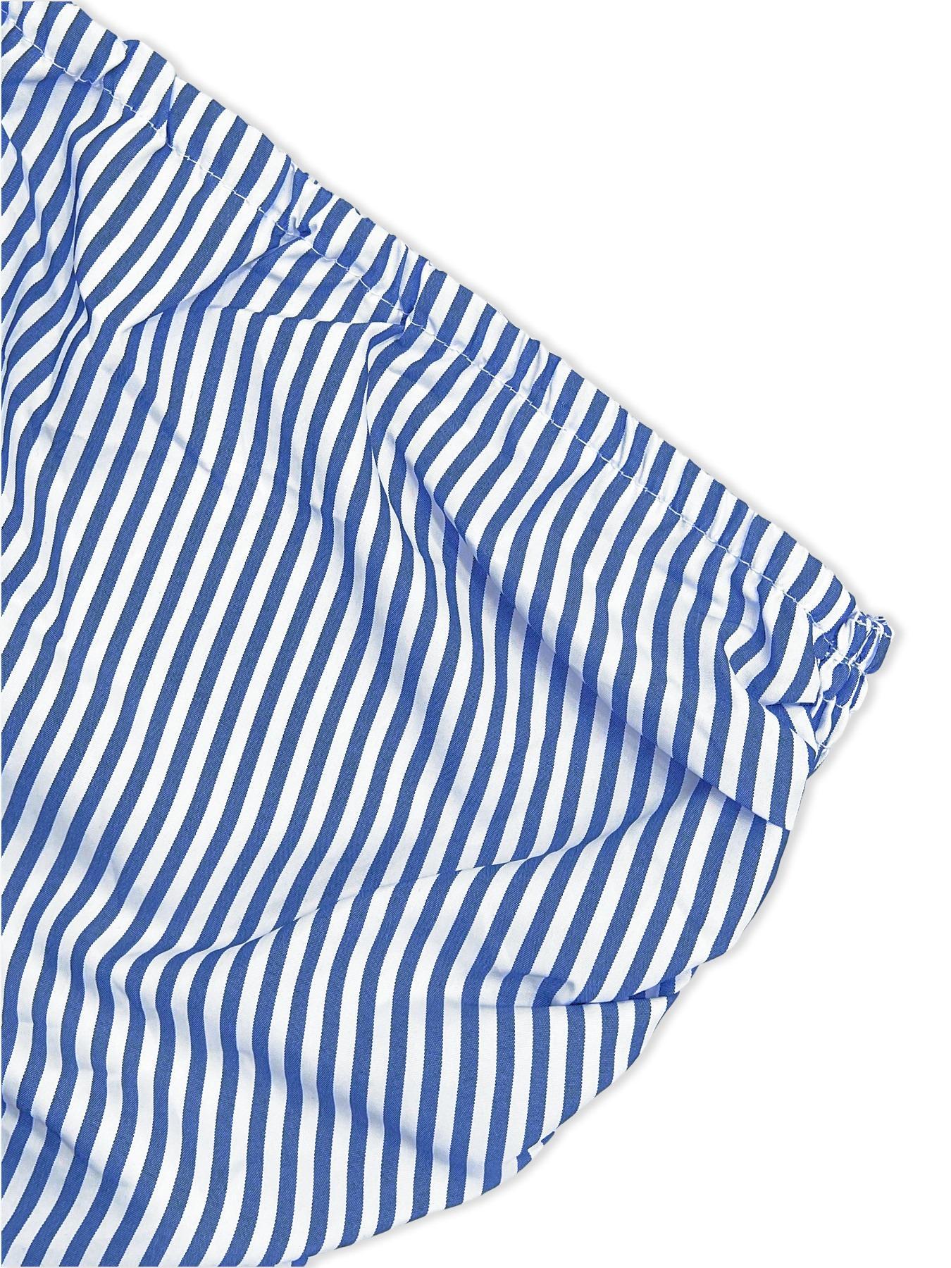 Women's Casual Striped Crop Top and Shorts Set, Fitted Ruched Design, Two-Piece, Perfect for Daily Wear