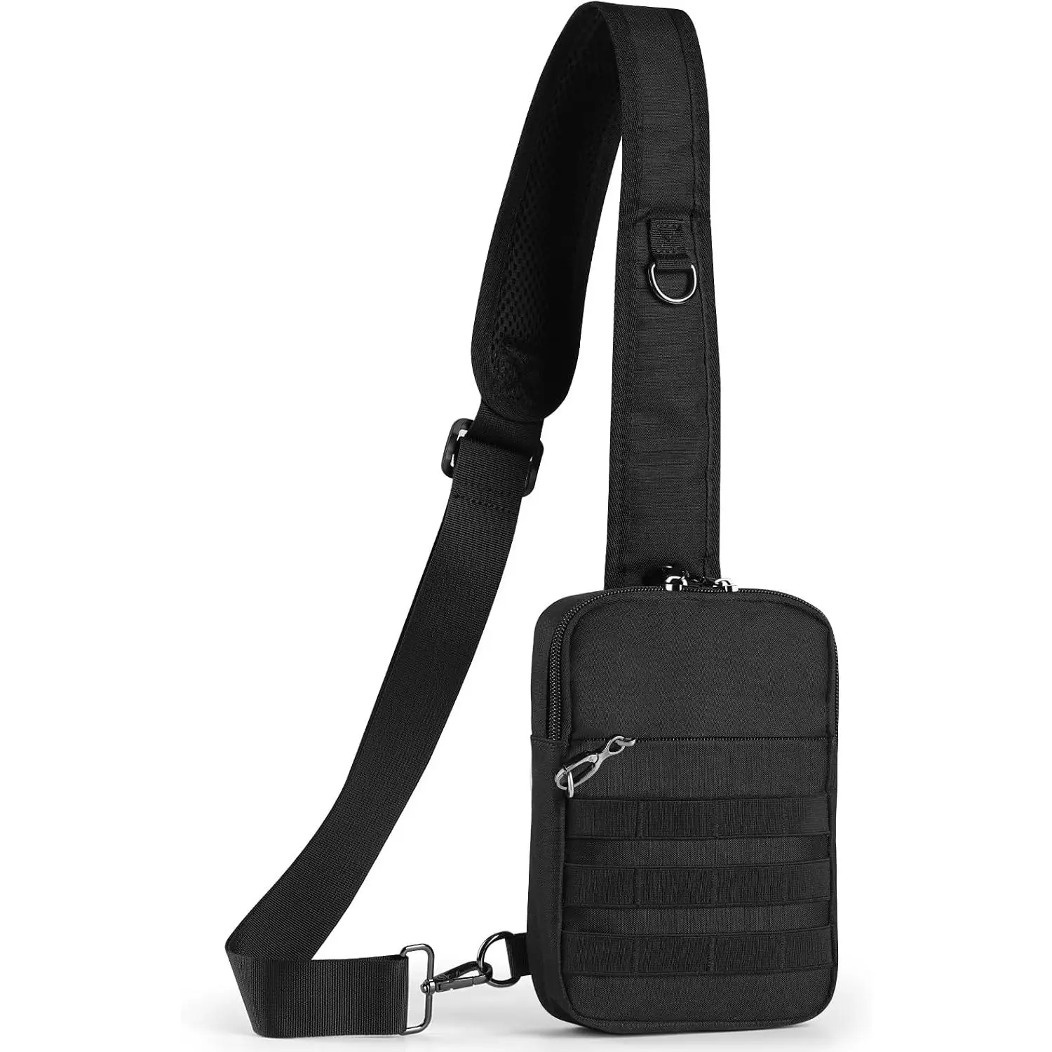 Sling Bag, Crossbody Bag with RFID & Anti- Zipper, Lightweight  Bag for Men and Women (Black)