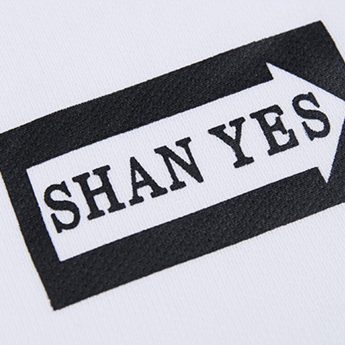 Minimalist Smart Casual Mens 2 Piece Set Versatile White Stand Collar Polo Shirt with Contrast Sleeve Patch and Black Drawstring Shorts for Office Casual Fridays and Daily Commute