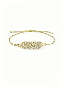 Lucky Bead Series Pyrite Miyuki Db Bohemian Style Handmade Woven Bracelet, Unique Jewelry Crafted with Care, Perfect Gift Choice