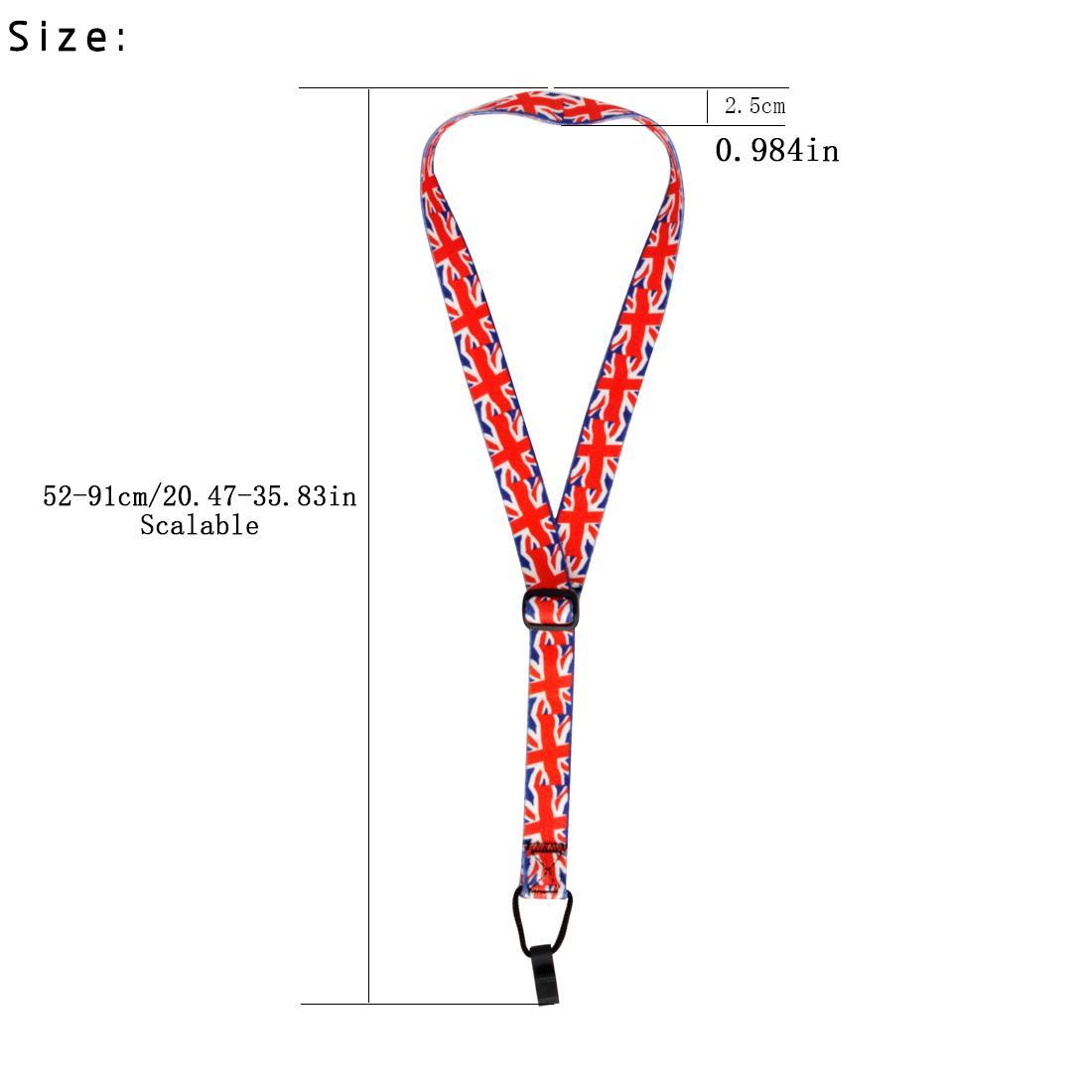 Ukulele Strap, 1 Count Colorful Adjustable Ukulele Strap, Musical Instrument Strap, Guitar Strap, Music Accessories for Guitar & Bass