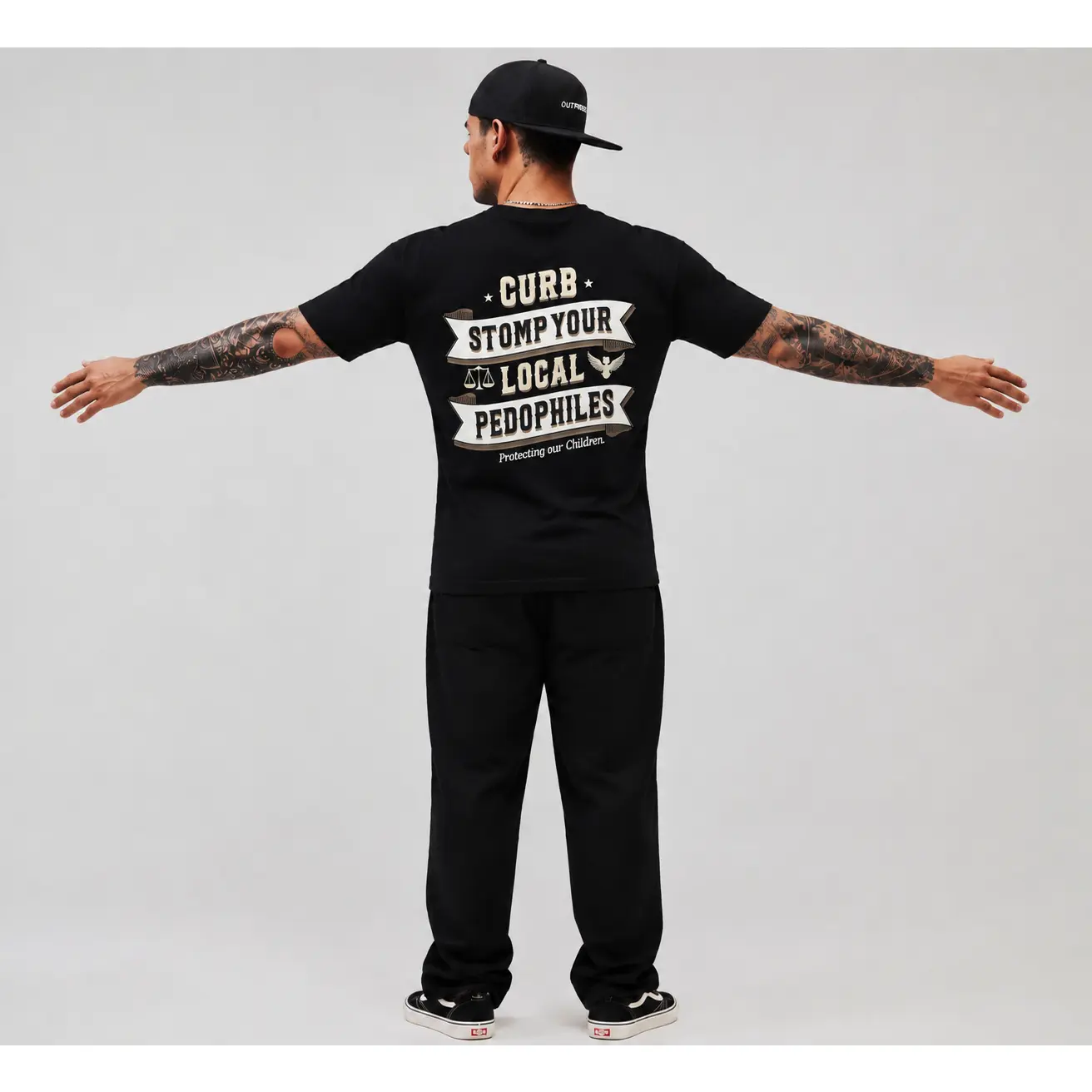 CURB STOMP Men's Short-Sleeve Casual Round Neck Streetwear Graphic Top, Ideal Gift For Him, Trending Quotes Tee