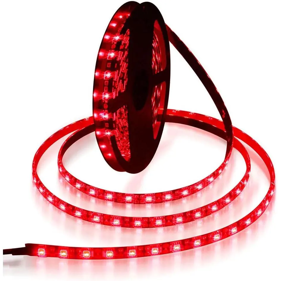 16.4ft 5050 SMD Red LED Flexible Strip Ribbon Light 5M 300 LEDs Waterproof IP65 DC 12V for Home Garden Commercial Area Lighting, Without Power Supplyfidget toys