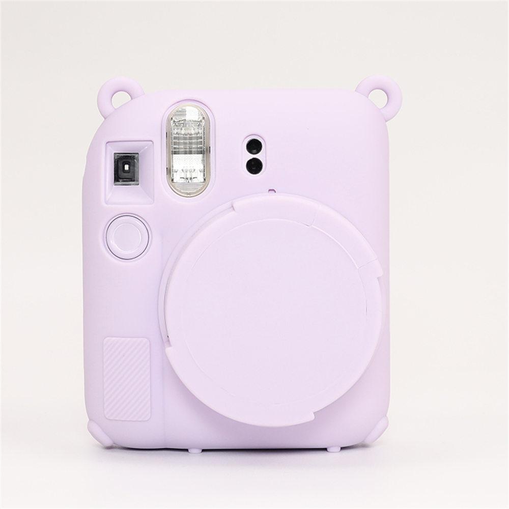 Soft Silicone Camera Bag Case For Fujifilm Film Instax Mini 12 mini 12 Body Cover Skin With Lens Cap