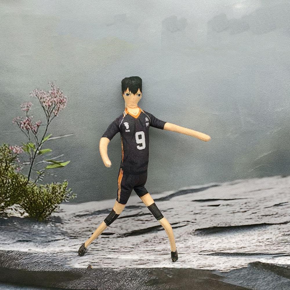 Anime Haikyuu Hinata Shoyo Kozume Kenma Cosplay Keychain Plush Cotton Doll Slender Twistable Shape Room Decoration Festival Gift