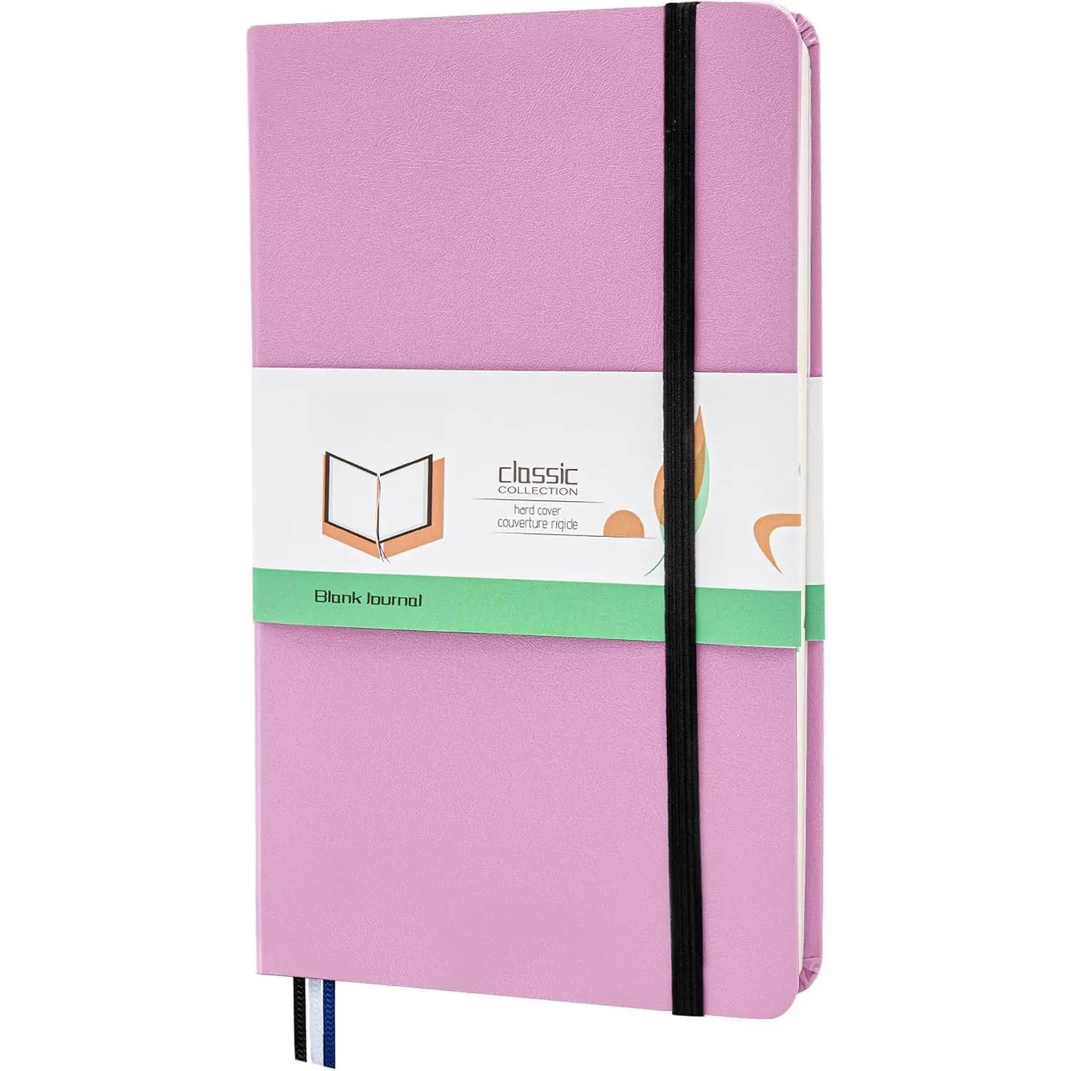 Hardcover Notebook Blank Journal Sketchbook for Drawing, Medium 5.5 by 8.4 Inch, 100 GSM Thick Paper (, Plain)