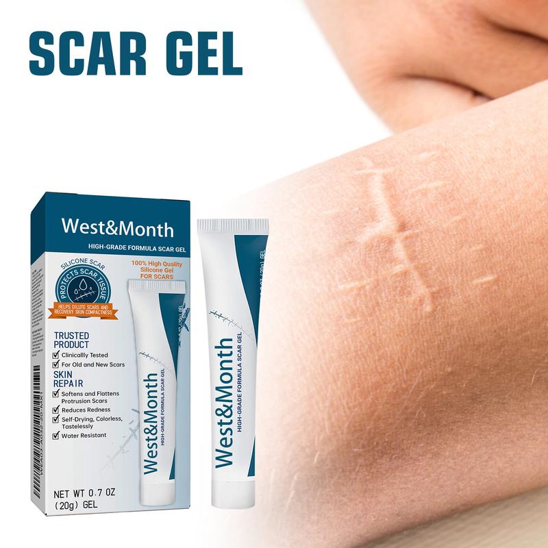 West&Month High-Grade Formula Scar Gel, Scar Repair Surgery Scar Pregnancy Smoothing Skin Care Gel