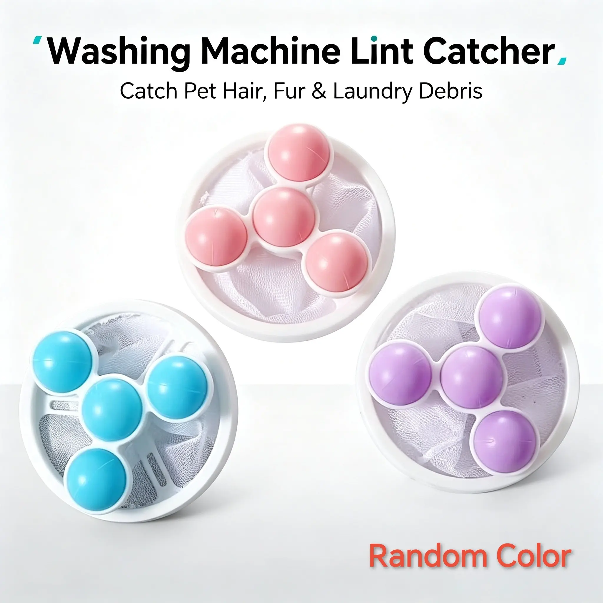 3pcs Pet Hair Filter for Washing Machine, Upgrade Suspended Fur Filter, Cat Dog Hair Filter for Washer, Laundry Accessories, Household Items, Home Goods