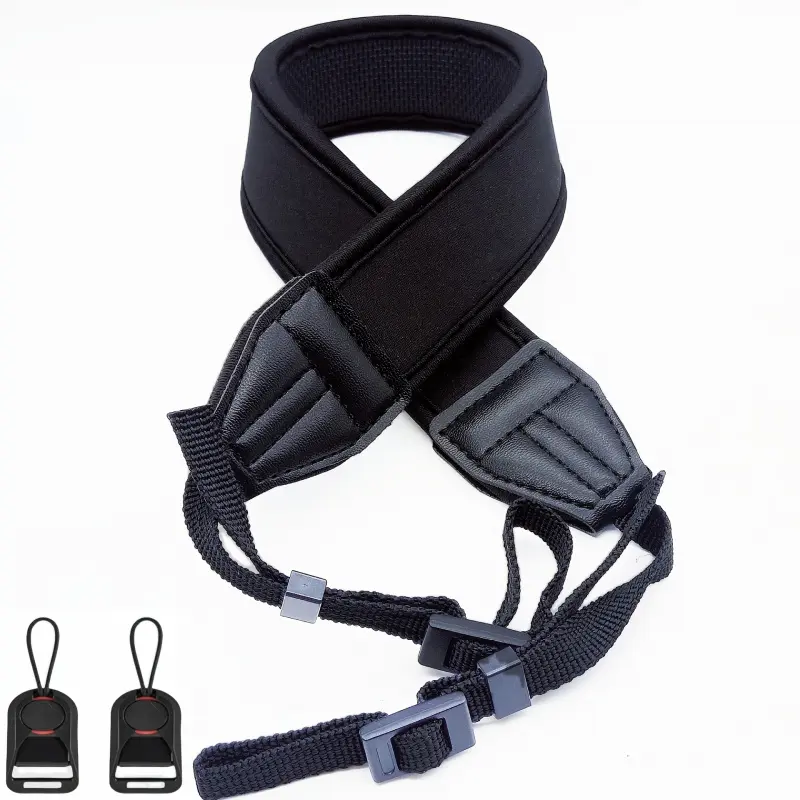 New Model DSLR  Strap, Neoprene Mirrorless Photography Crossbody Shoulder Strap, Wordless Elastic Shock-Absorbing Band, Single Shoulder Strap, Neck Strap with Quick-Release Buckle