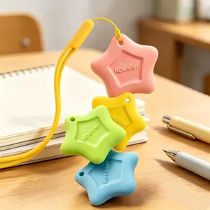 Non-Toxic Star Eraser with Anti-Lost Lanyard, Food-Grade Safe for Toddlers, Eco-Friendly No Crumbs, Preschool School Supplies