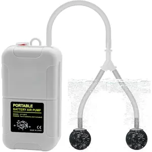 Small Aerator for Fish 6 Gallons/19GPH-35GPH,Aerator for Bait Bucket,Adjustable USB Air Pump,Quiet Voice,with Car Cigarette Lighter, Suitable for Tropical Fish Enthusiasts and Fishing Enthusiasts