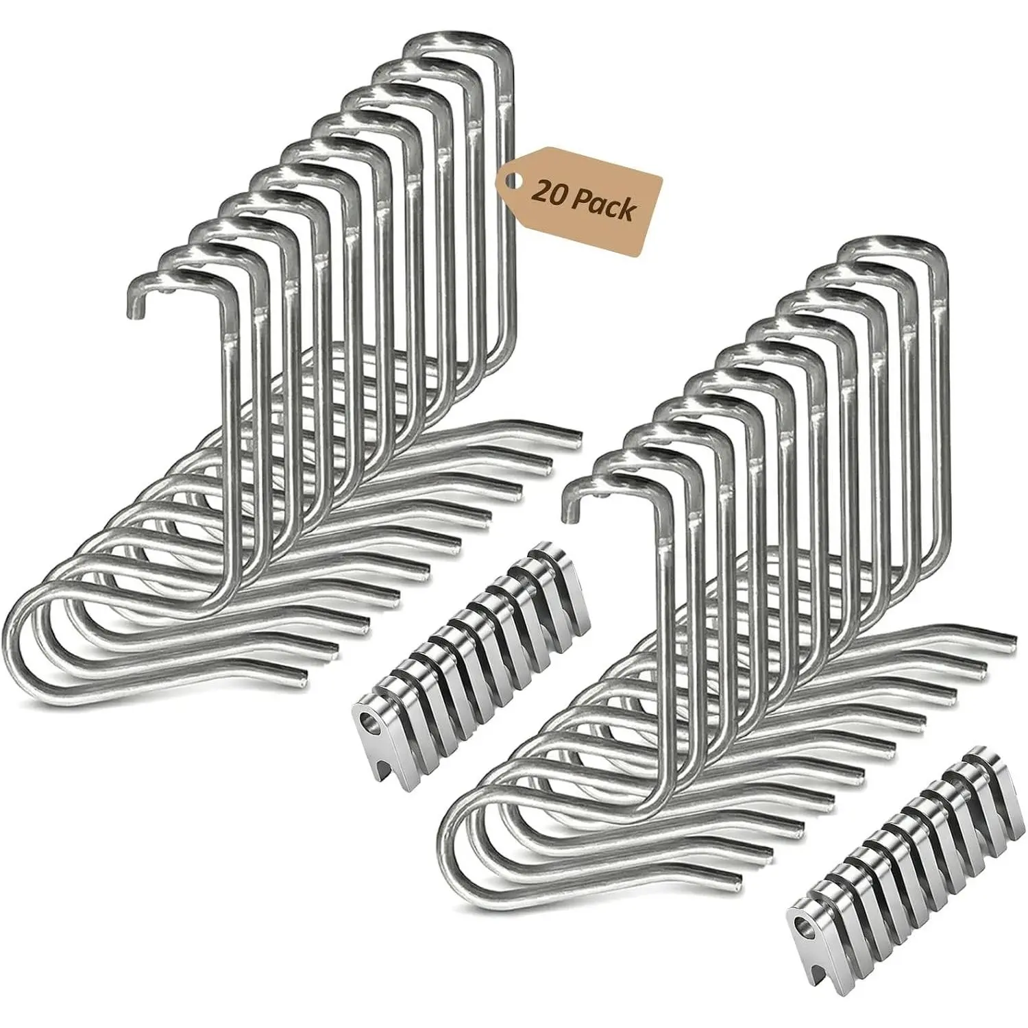 Fence Wire Tightener Tools Anti-Deformation &  (20PCS) | Stainless Steel Fence Tensioner Tools with Multifunction Fastening Wrench for repairing Farm, Ranch, Garden,Pasture Fencing