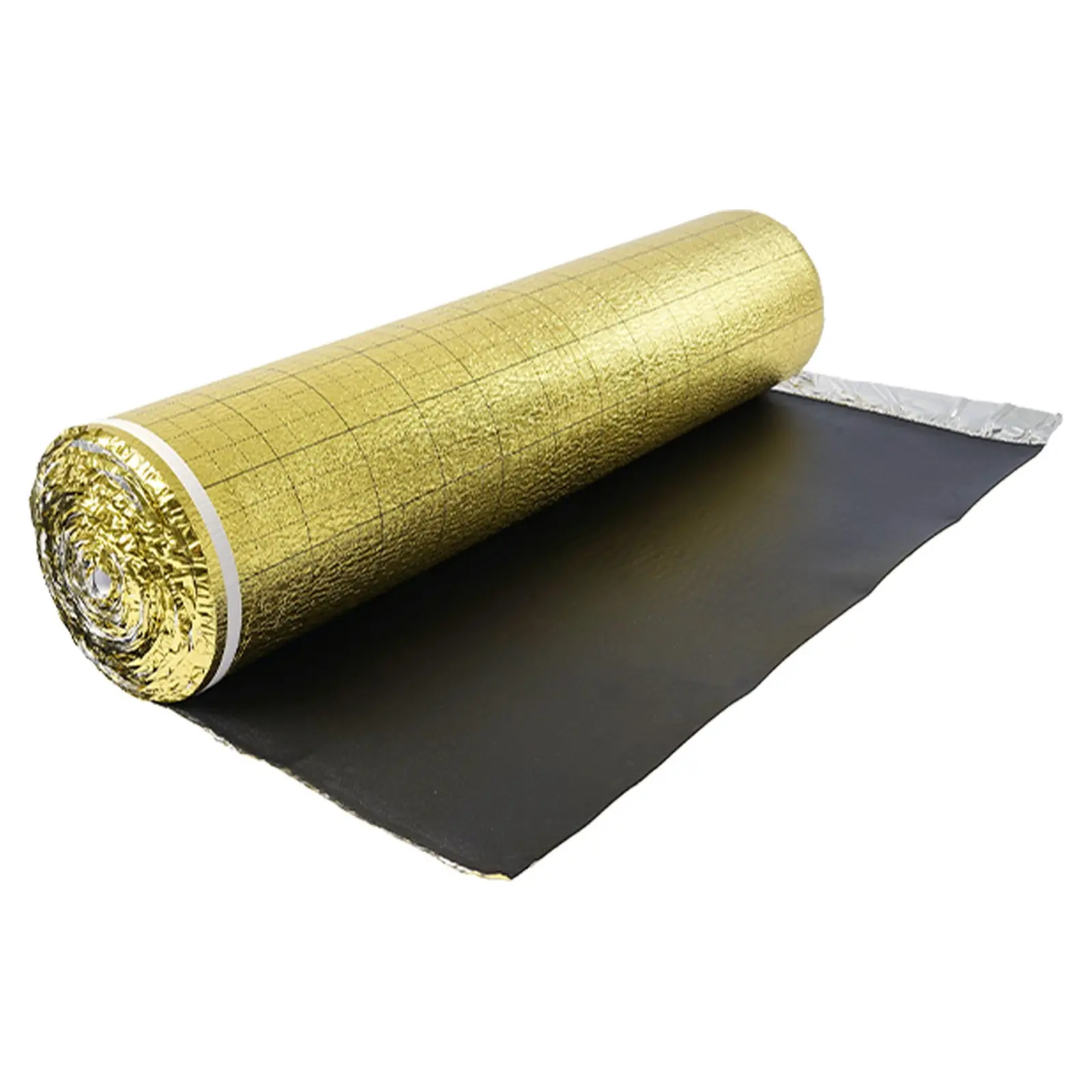 VEVOR Floor Underlayment 200 sq. ft/Roll, 3-in-1 3 mm Thick Flooring Padding with Tape Vapor Barrier, Heavy Duty EPE Foam with Gold PE, Soundproofing and Noise Reduction, for Laminate Wood Floors