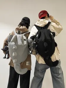 Cute 3D Dinosaur Backpack, Large Capacity Durable Casual Shoulder Bag, Lightweight Unique Student Travel Backpack, Ideal for Daily Commuting, School Backpack Bookbag