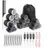48pcs Self-Grip Curling Iron Set, Hair Curler Set For Short To Long Hair, DIY Hairstyles, Heatless Curls, Heatless Curlers, Self Grip Rollers, Hair Curling Rods, Hair Products And Accesories For Barber Salon Beauty Travel Essentials, Hair Styling Tools
