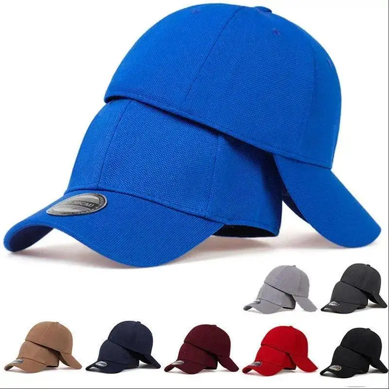 Unisex Solid Color Fitted Cotton Baseball Cap - Closed Back, Breathable, Durable, UV Protection, Women's Hat for Sports & Casual Daily Wear