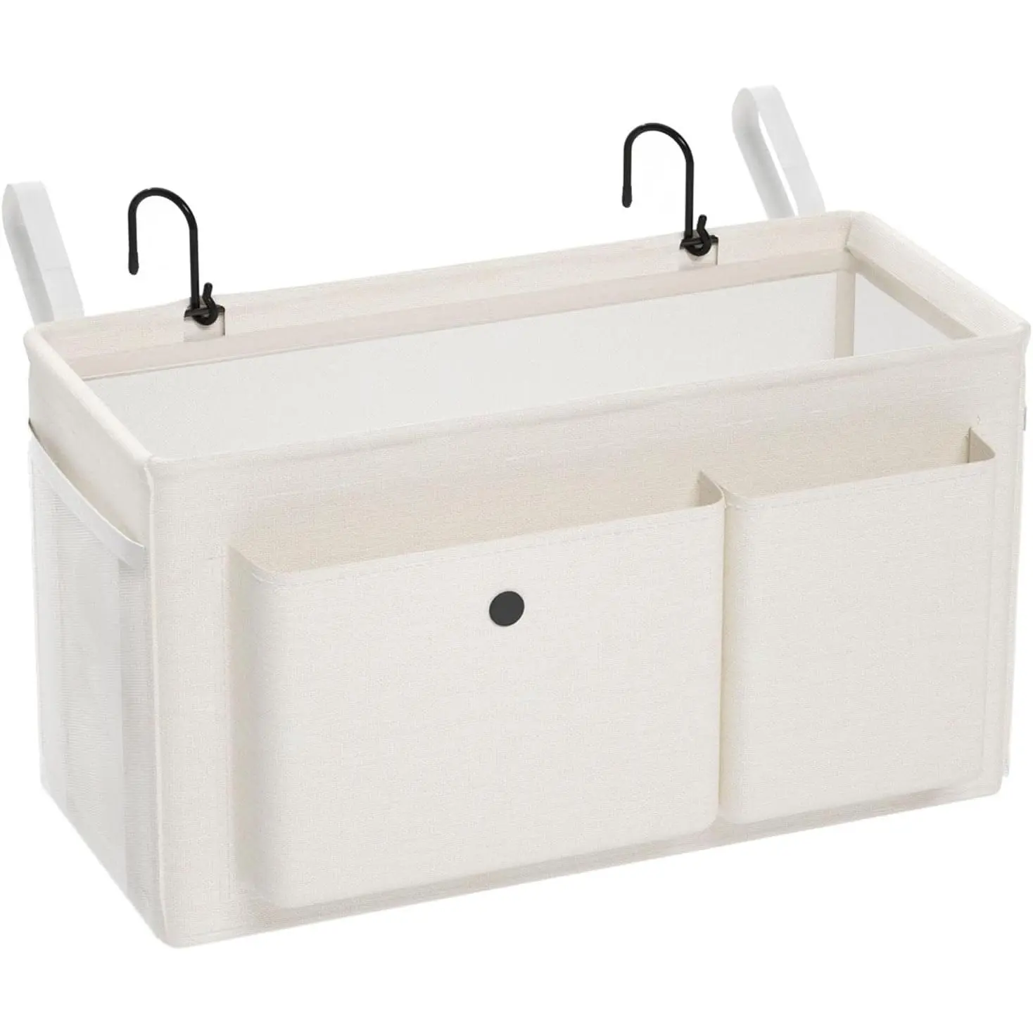 Bedside Caddy Bedside Organizer with Fixed Straps & Water Bottle Holder, Bunk Bed Caddy ideal for Home, Dorm, Hospital, Crib, Versatile Bedside Storage Solution