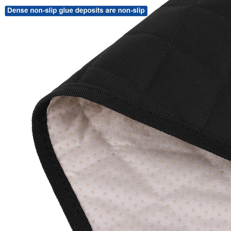 2Pcs Waterproof Car Door Protector - Heavy Duty Dog Car Door Cover for Truck, SUV & Sedan, Interior Pet Scratch Guard with Secure Window Tabs (Black)