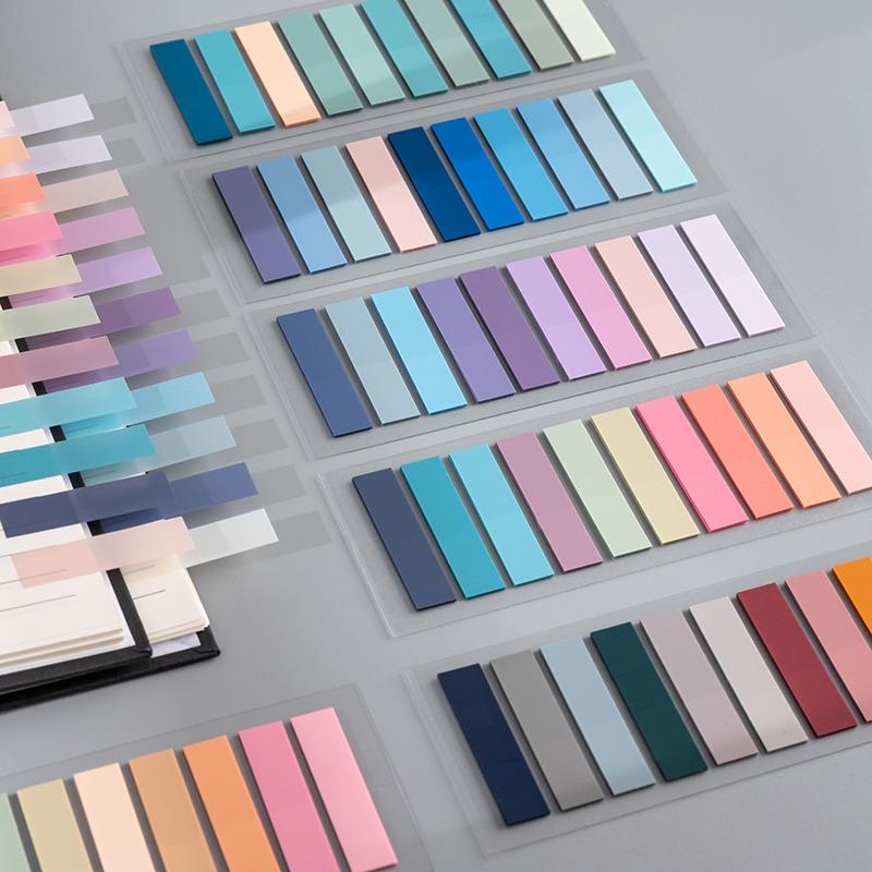 6pcs Colorful Adhesive Sticky Note, Page Markers Sticky Index Tabs, Writable Tabs Stickers For Book Markers, Sticky Labels