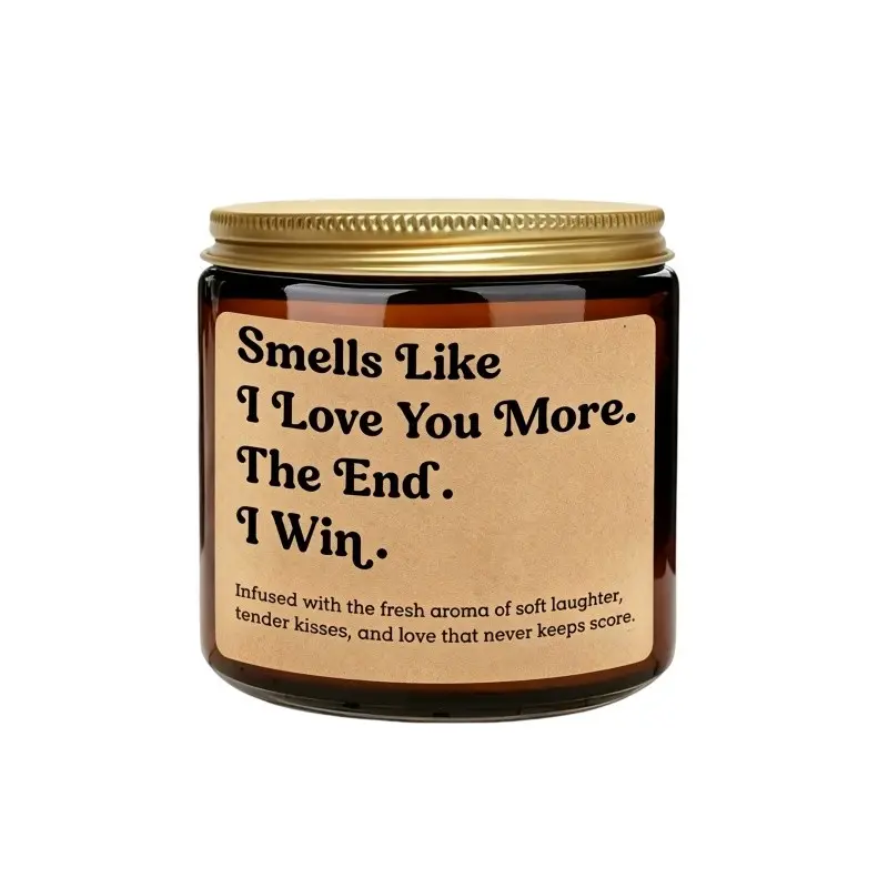 Valentines Candle, I Love You More Scented Gifts for Him, Her - Cute Valentines Gifts for BF, GF, Husband, Wife - Funny Anniversary, Christmas, Birthday Presents for Girlfriend, Boyfriend, Couples, Women