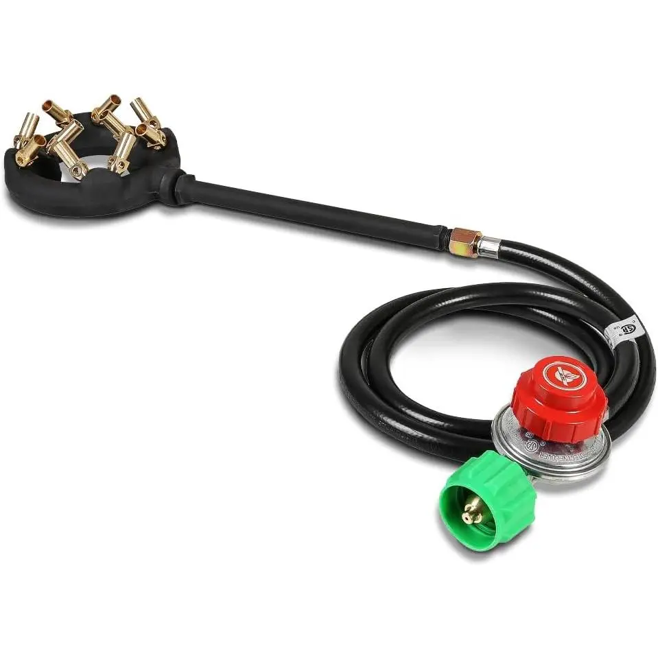 Cast Iron Jet Burner Single  Outdoor Burner  Assembly with Brass Flame Tips (JET 10)
