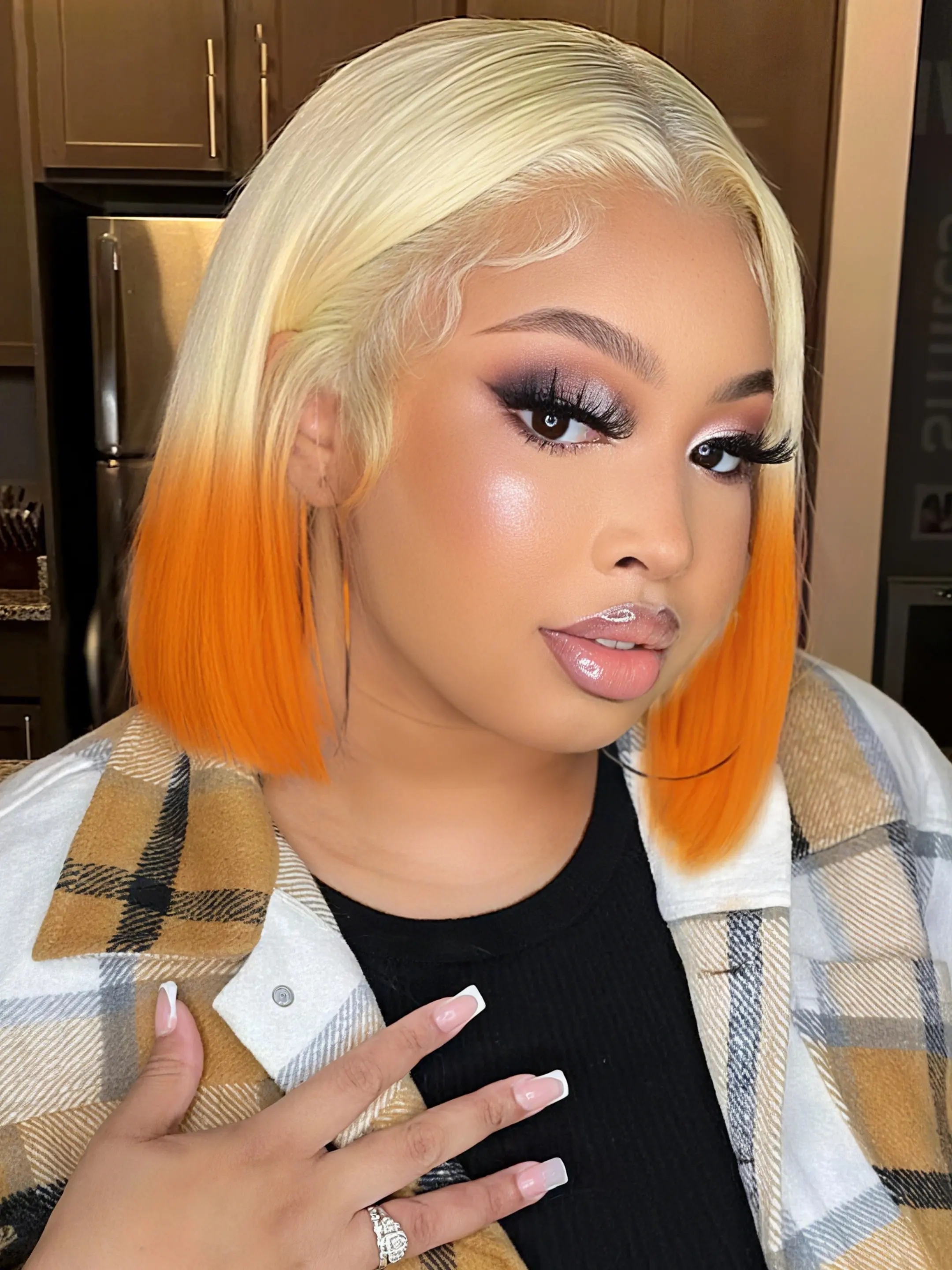 Bob Lace Front Wigs Straight Human Hair, 13x4 Lace Frontal, 613/350# Color, Natural Look, Easy Maintenance, Perfect for Daily Wear