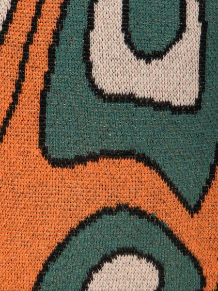 Men's Winter Street Style Abstract Jacquard Cardigan, Loose-Fitting Open Front Sweater Coat, Long Sleeve Fashion Outerwear